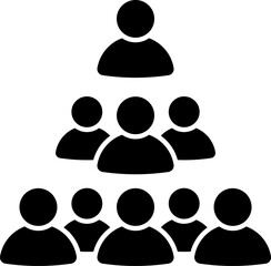 People group icon. Team of worker. User profile symbol. Group of people or group of users. Persons symbol. Vector.