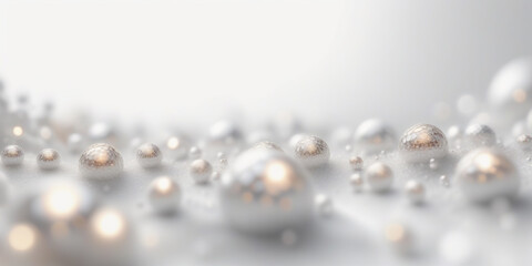 silver christmas baubles