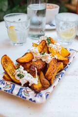 Mallorcian Potato Snack with White Creme