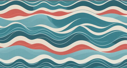 seamless pattern with waves