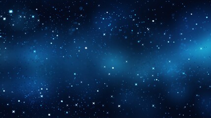 Fototapeta na wymiar Abstract blue space background with stars and nebula