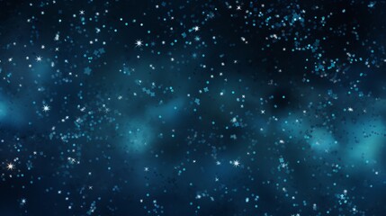 Fototapeta premium Abstract blue space background with stars and nebula