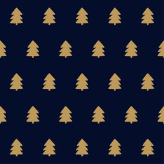 Seamles christmas tree pattern for packing winter holiday gifts.  - 669482096