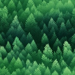 Woodland Greens Ombre Pattern