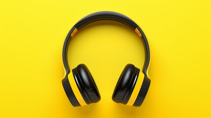 Fototapeta na wymiar headphones on white background generated by AI