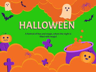 Halloween banners set