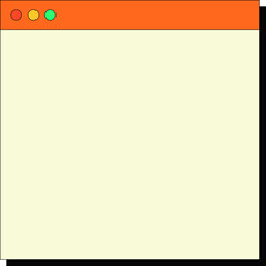 Text box retro computer windows and screens