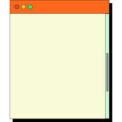 Text box retro computer windows and screens