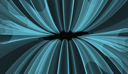 Geometric abstract lines. metaverse