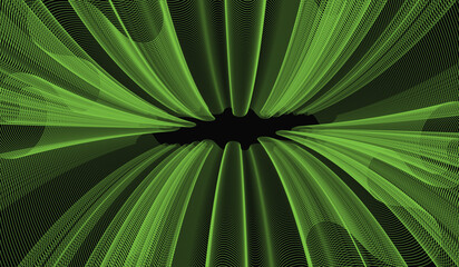 Obraz premium Geometric abstract lines. metaverse