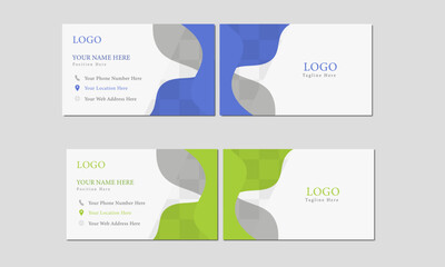 Set of classy and creative business card print templates. corporate simple Personal visiting card design.