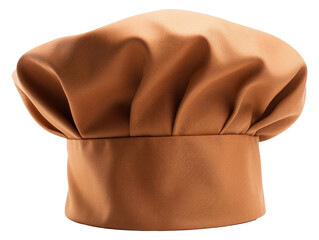 Obraz premium Brown chef hat isolated on transparent background