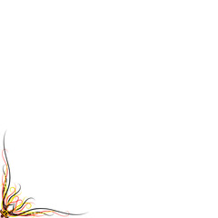 Dayak traditional style corner border
