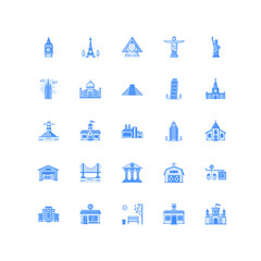 city icon set