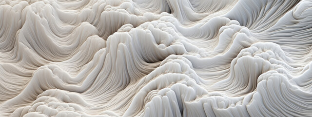 Stunning 3D of a wavy surface with intricate patterns.