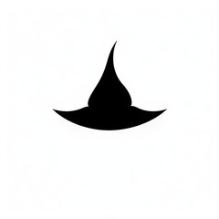 Witch hat on white background AI generative illustration