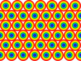 rainbow abstract background with waves