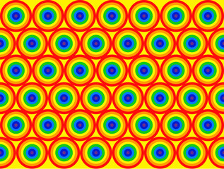 rainbow abstract background with waves