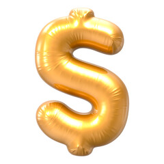 Dollar Gold 3D Rendering