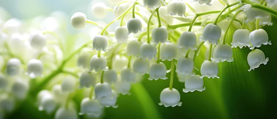 Fotobehang Soft focus macro view of a Lily-of-the-valley bloom. © smth.design