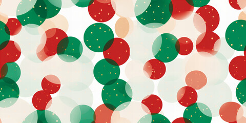 seamless pattern with balls christmas themed