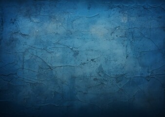 Obraz premium Beautiful abstract decorative blue wall background grunge texture for banner with copy space for design