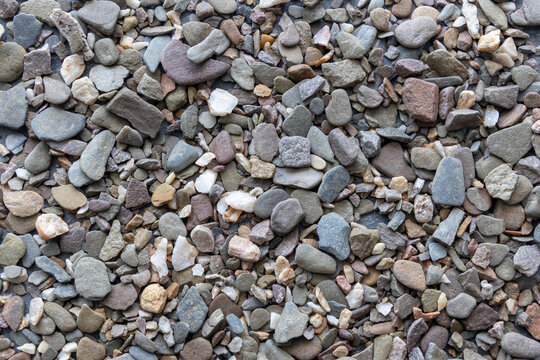 Small river pebbles texture