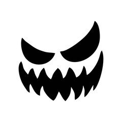 Scary Face. Spooky Face. Scary Pumpkin Face. Scary Face Halloween. Silhouette Scary Face.