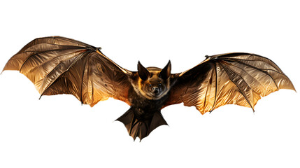 Flying bat isolated on transparent background, png