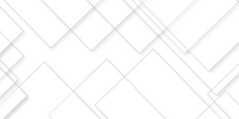 Seamless modern white and gray color technology triangle cube concept geometric line. white modern abstraction pattern design. diamond and triangle shapes layered. have space for text.