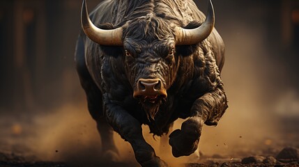 Bison in the steppe. Bison in the steppe.