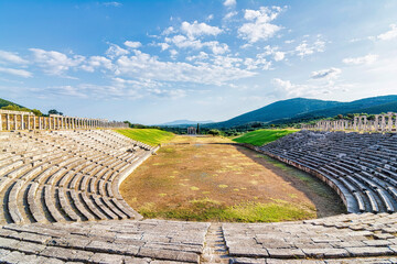 Ancient Greek Stadium in Ancient Messini in Greece