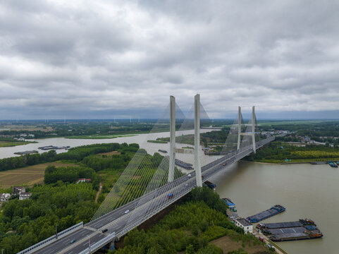 The beijing-hangzhou grand canal in jiangsu province huaian section of cross-strait scenery