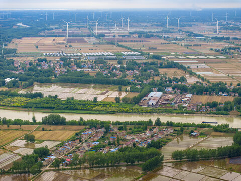 The beijing-hangzhou grand canal in jiangsu province huaian section of cross-strait scenery