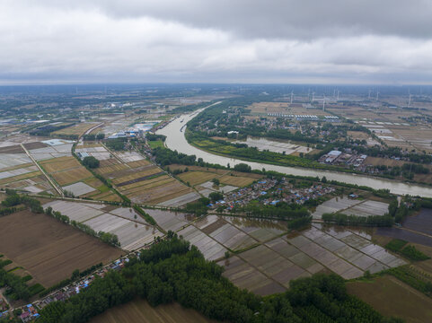 The beijing-hangzhou grand canal in jiangsu province huaian section of cross-strait scenery