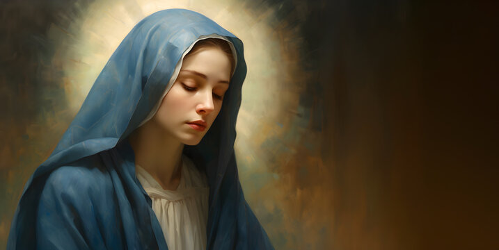 Portrait of lady of grace, Virgin Mary