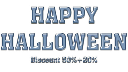 glass text happy halloween. happy sale. png transparent. glass, text promotion. text promote © Rahmat 