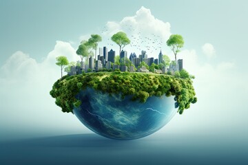 Concept of potential solutions and mitigation strategies for addressing global warming




