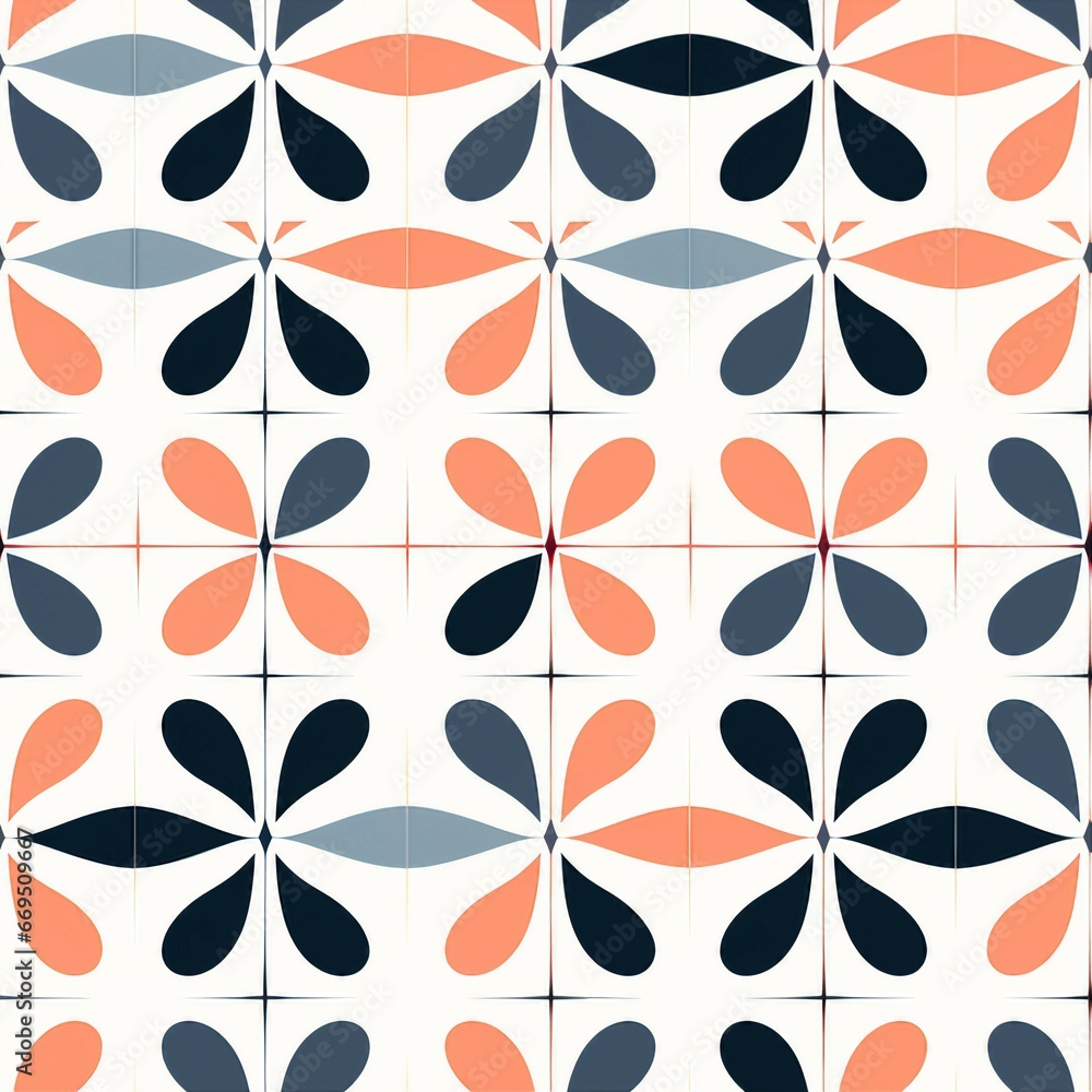 Aufkleber clean and modern minimalist pattern