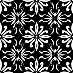 Fototapeta na wymiar Black and White Harmony Pattern