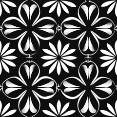 Fototapeta premium Black and White Harmony Pattern