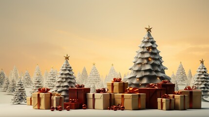 Free photo closeup of christmas decorations with bright colorful bokeh on background