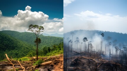 Transformation Through Reforestation: Before and After Forest Regeneration