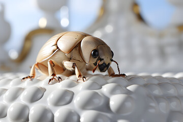 Bed bug on white 