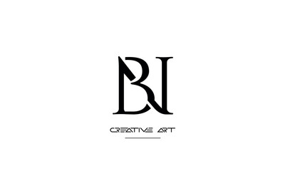 BN, NB, B, N abstract letters logo monogram