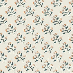 Abstract flower pattern background. Vector illustration.