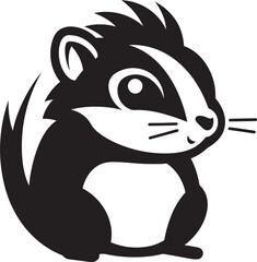 Line Art Chipmunk Logo Design Vector Chipmunk Logo Design
