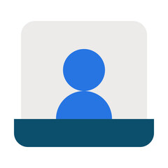 Meeting request flat icon