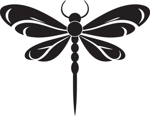 Elegance in Flight Dragonfly Logo Vector Nightwing Dragonfly Emblem