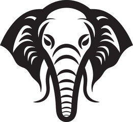 Elephant Vector Logo Icon for Good Luck and Fortune Elephant Vector Logo Icon for a Safari Adventure